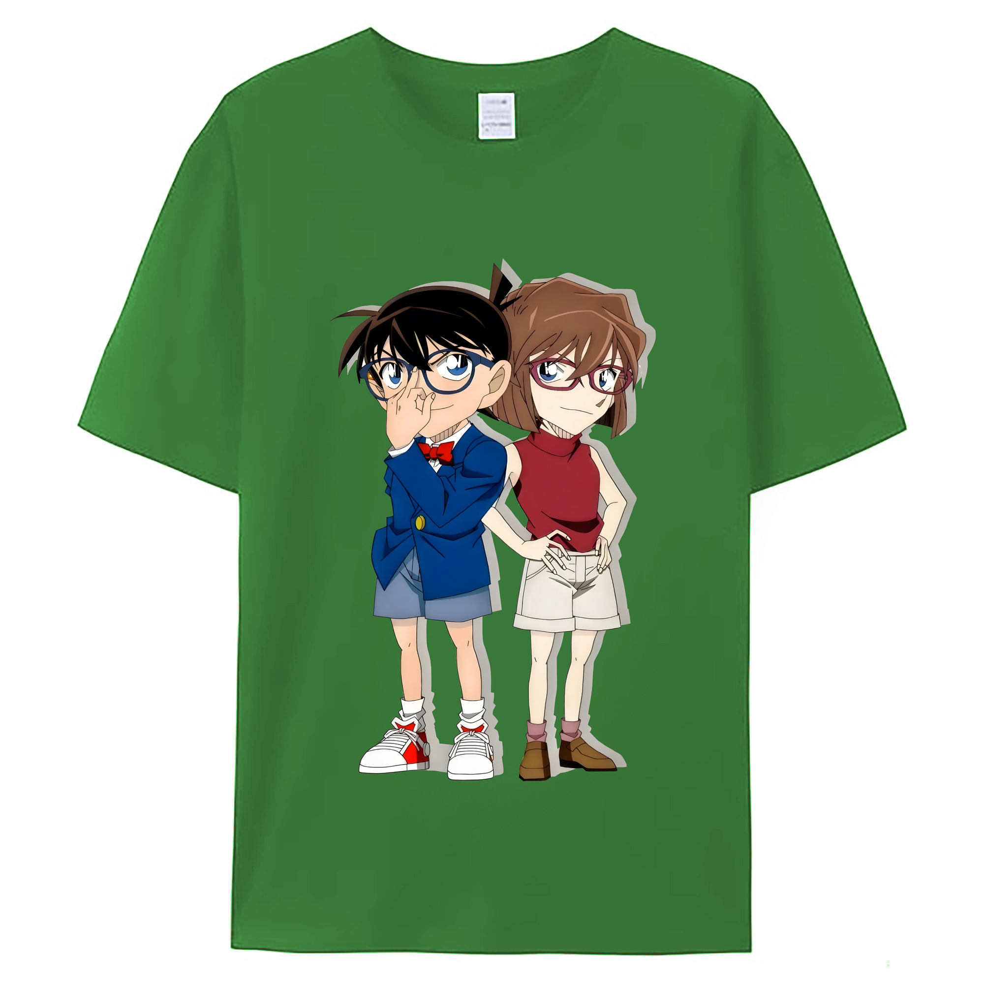 （画像用） 名探偵コナン 灰原 哀 はいばら あい Detective Conan Anita Hailey、Vi Graythorn Haibara Ai レディースカジュアルプリントTシャツ（綿100％）